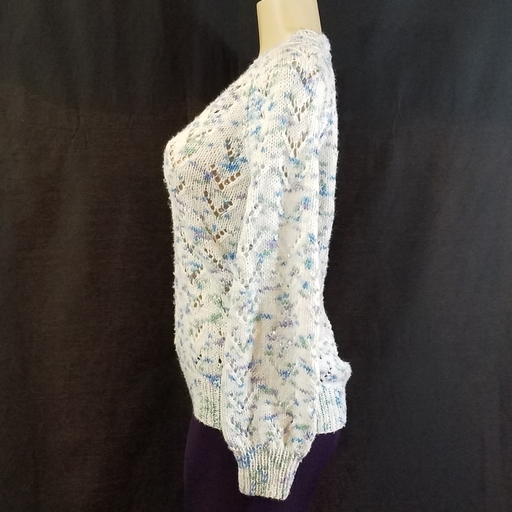 HAND-CRAFTED Lacy Sweater - Picture 4 of 5